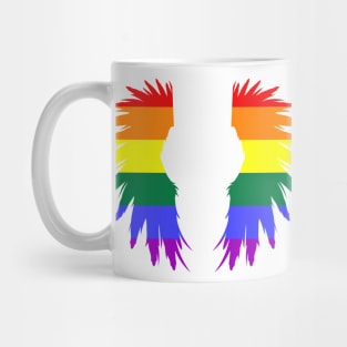 Rainbow flag Angel Wings LGBT Pride Month Mug